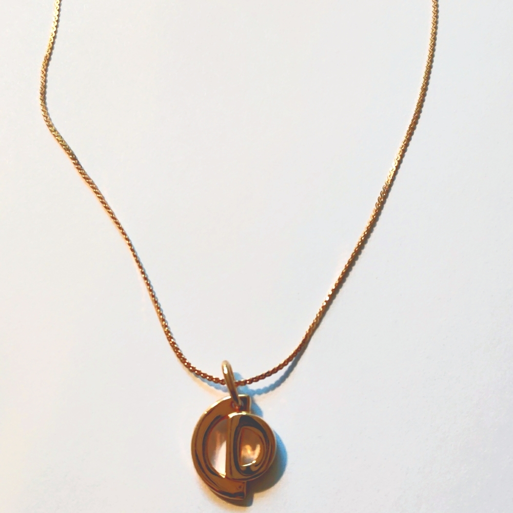CHRISTIAN DIOR Gold Filled Chain and Pendant - Picture 2 of 9